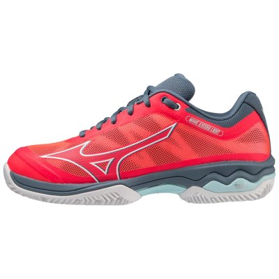 Zapatos Mizuno WAVE Exceed Light CC Mujer - Coral / Blancos / Azules - Chile M013LWOKCU